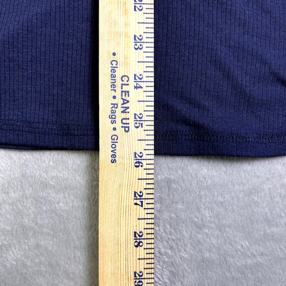 NWOT Y2K Ribbed Knit Henley Navy Women's Large Bella Swan Twilight Core - Picture 7 of 8